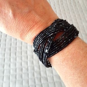 Black cuff bracelet